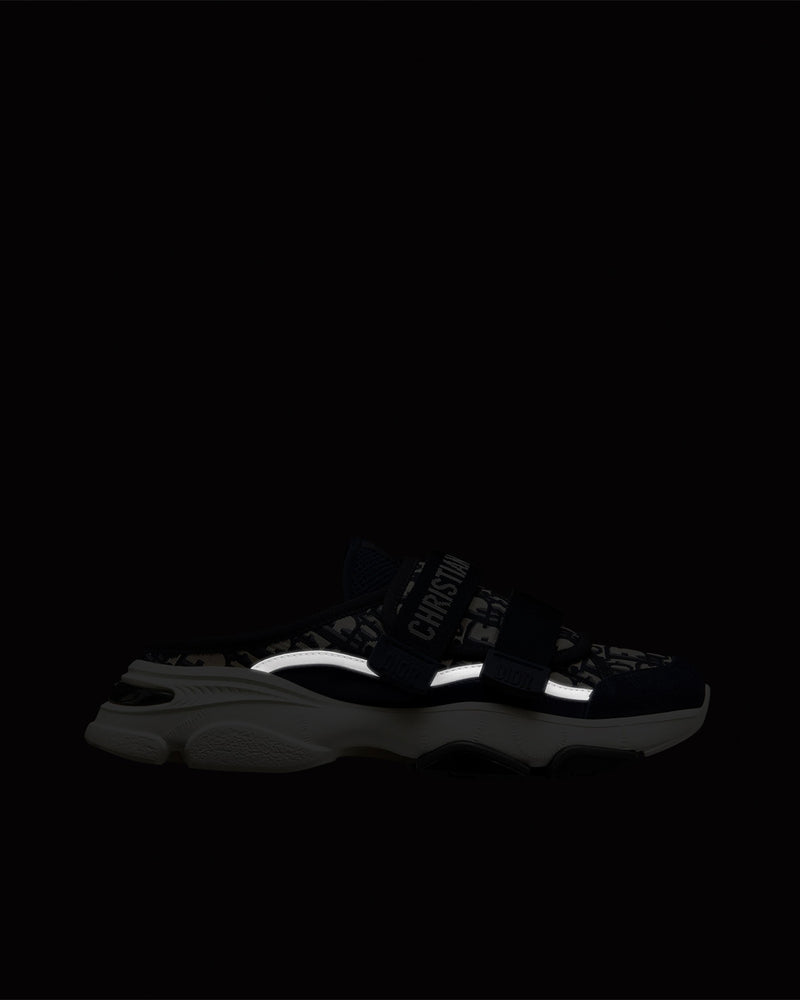 Dior D-Wander Deep Blue Dior Oblique Technical Fabric Slip On Sneakers - 6
