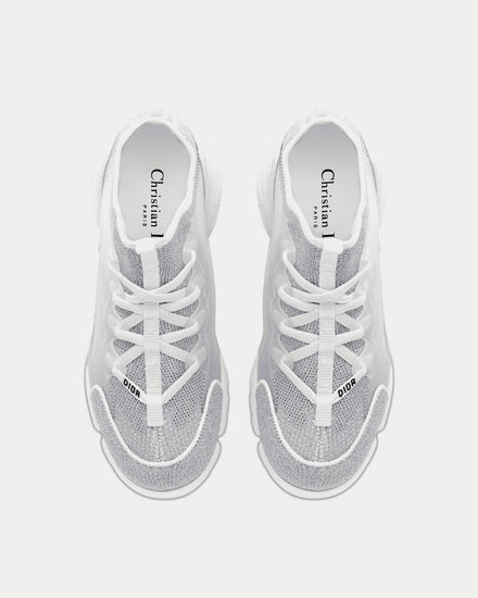 Dior D-Connect Silver-Tone Laminated Mesh High Top Sneakers - 2
