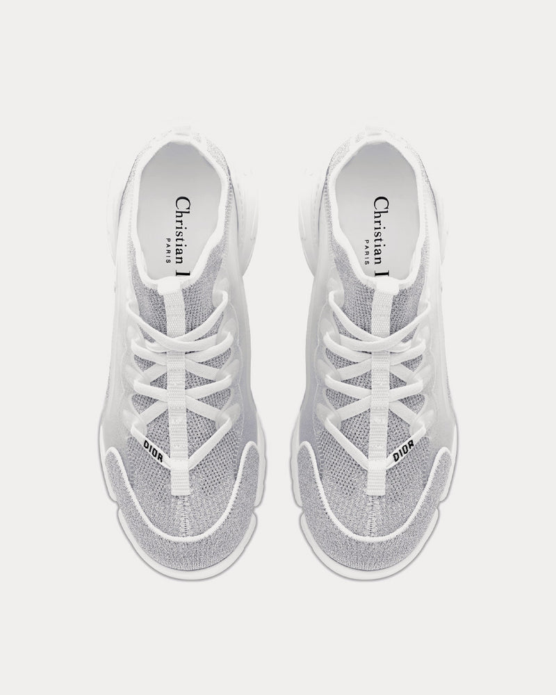 Dior D-Connect Silver-Tone Laminated Mesh High Top Sneakers - 2