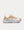 Vibe White Mesh and Gold-Tone Leather Low Top Sneakers