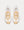 Vibe White Mesh and Gold-Tone Leather Low Top Sneakers