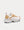 Vibe White Mesh and Gold-Tone Leather Low Top Sneakers