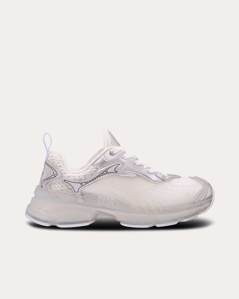 Dior Vibe Sneaker Gray Dior Oblique Technical Fabric and Transparent Rubber