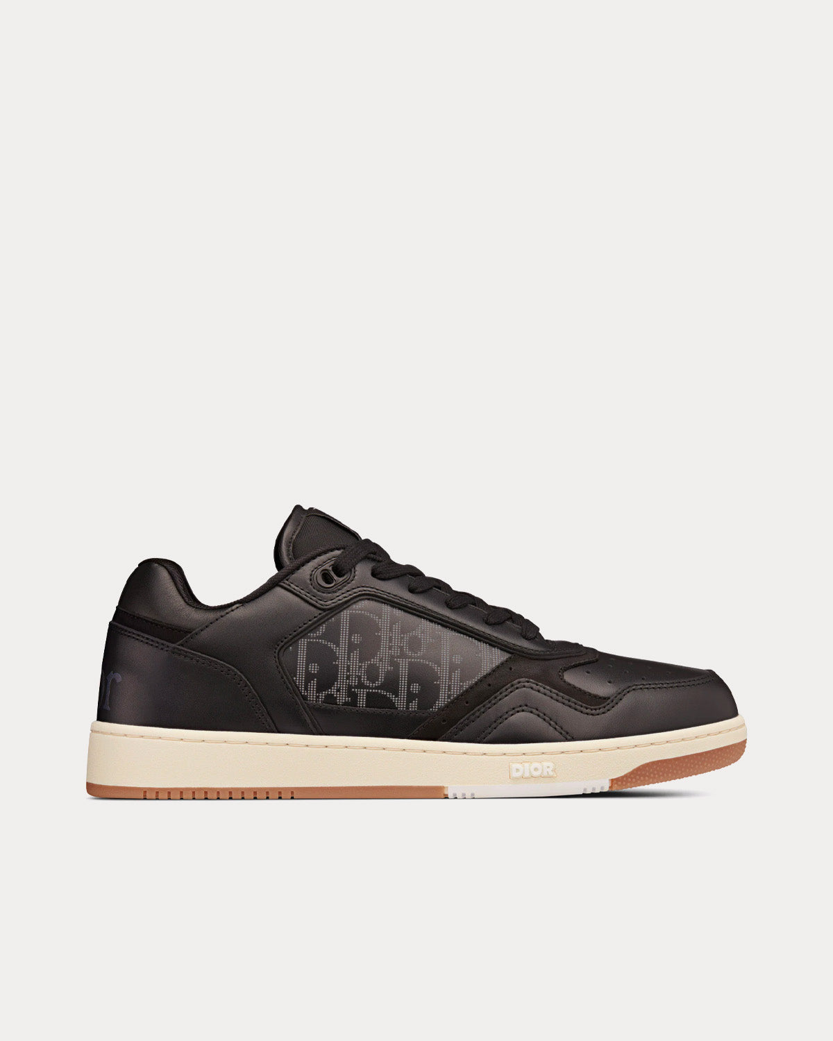 Dior x ERL - B27 Black Smooth Calfskin and Dior Oblique Galaxy Leather Low Top Sneakers