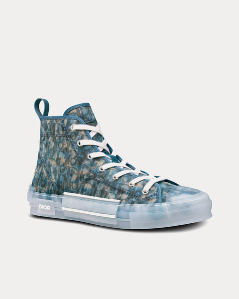 Smag support Sprede Dior x Parley B23 Blue Dior Oblique Parley Ocean Plastic® High Top Sneakers  - Sneak in Peace