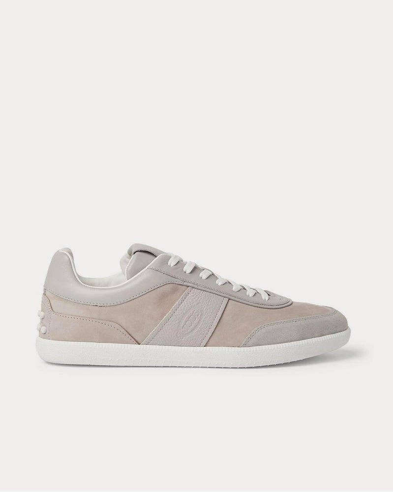 Tod's Leather, Nubuck and Suede  Gray low top sneakers - 1