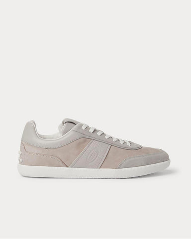 Tod's Leather, Nubuck and Suede  Gray low top sneakers