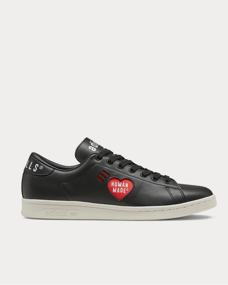 Adidas x Human Made Stan Smith Logo-Print Leather  Black low top sneakers - 1