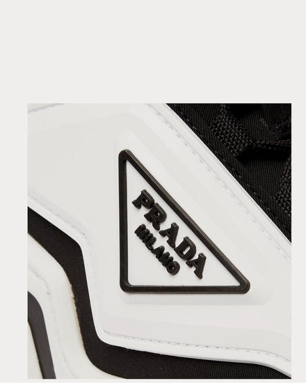 Prada Segment Neoprene and Rubber  White low top sneakers - 4