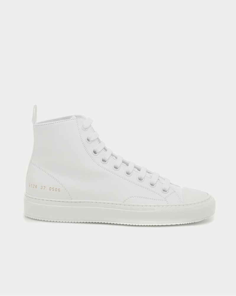 Common Projects Tournament High leather White High Top Sneakers - 1