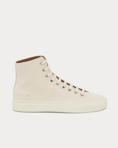 Common Projects Tournament Off White High Top Sneakers