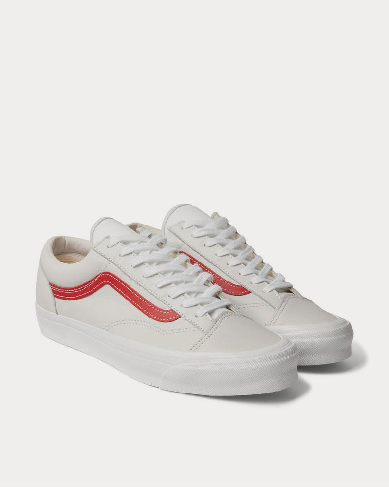 Vans OG Style 36 LX Canvas-Trimmed Leather  White low top sneakers - 2