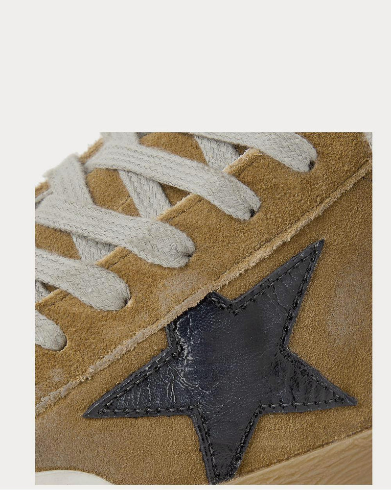 Golden Goose Superstar Distressed Suede and Leather  Brown low top sneakers - 4