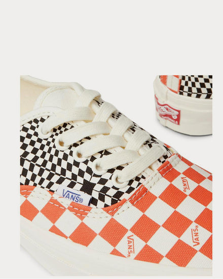 Vans OG Authentic LX Checked Canvas  White low top sneakers - 4