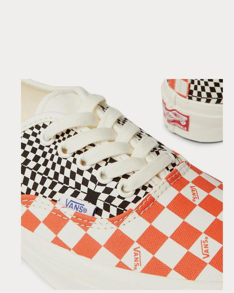 Vans OG Authentic LX Checked Canvas  White low top sneakers - 4