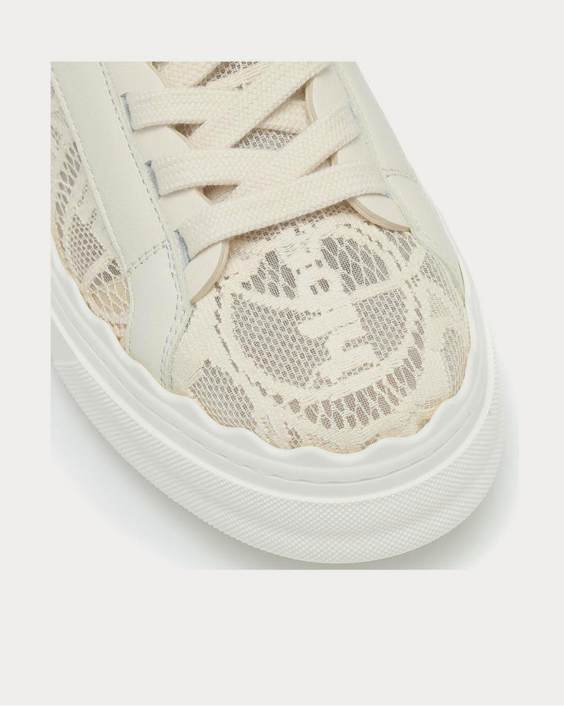 Chloé Lauren lace Mild Beige Low Top Sneakers - 4