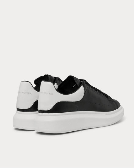McQueen Exaggerated-Sole Leather  Black low top sneakers - 4