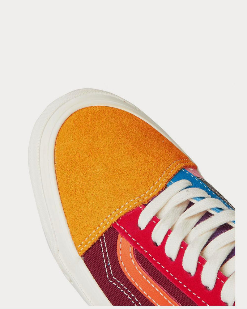 Vans UA OG Old Skool LX Leather-Trimmed Canvas and Suede  Multi low top sneakers - 4