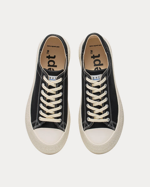Dive Canvas Black Low Top Sneakers
