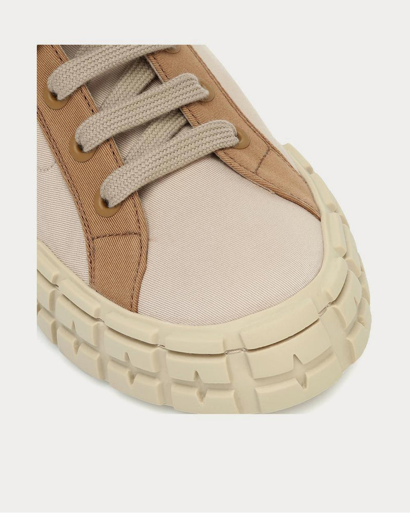 Prada Wheel canvas Corda Khaki High Top Sneakers - 4