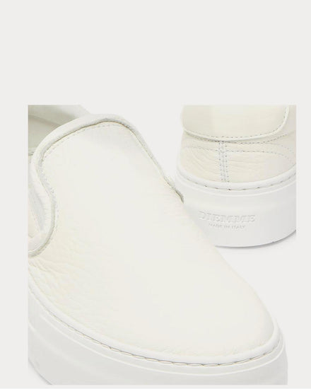 Diemme Garda Full-Grain Leather Slip-On  Off-white slip on sneakers - 5