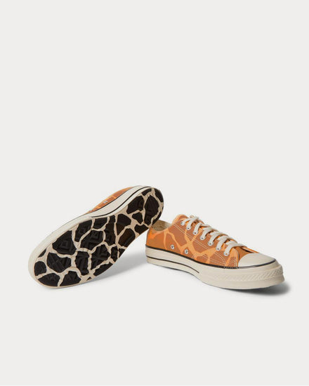 Converse Chuck 70 OX Giraffe-Print Canvas  Brown low top sneakers - 3