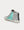 Slide metallic leather Aquamarine High Top Sneakers