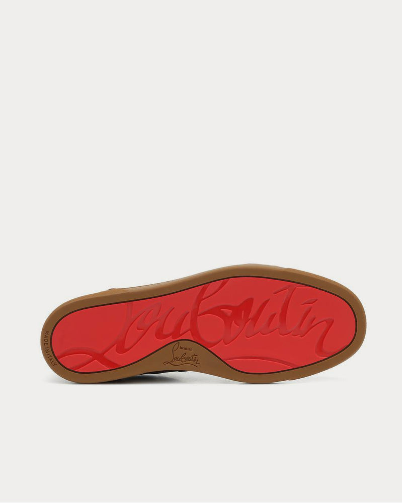 Christian Louboutin Louis Junior silk-satin Nude 5 Low Top Sneakers - 4