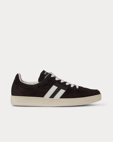 Tom Ford Radcliffe Leather-Trimmed Suede  Black low top sneakers - 1
