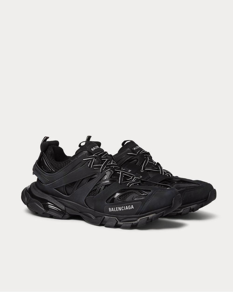 Balenciaga Track Nylon, Mesh and Rubber  Black low top sneakers - 2