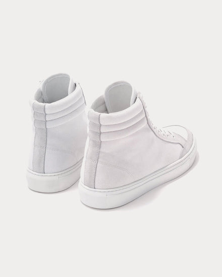 Erik Schedin Canvas White High Top Sneakers - 3