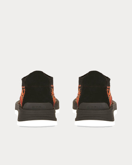 Etro Jacquard Sock Red Low Top Sneakers - 3