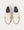 The ReLeather Court Off-White / Light Grey Low Top Sneakers