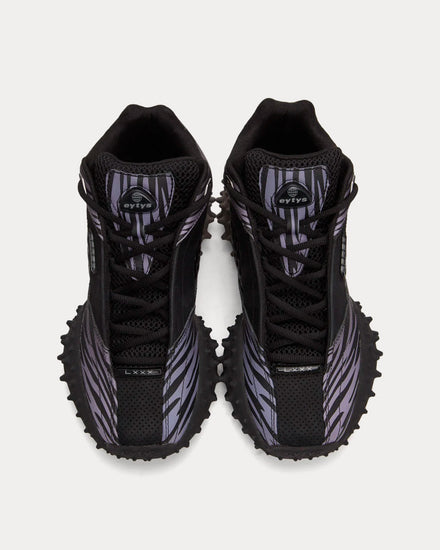 Eytys Aphex Black / Purple Mid Top Sneakers - 2