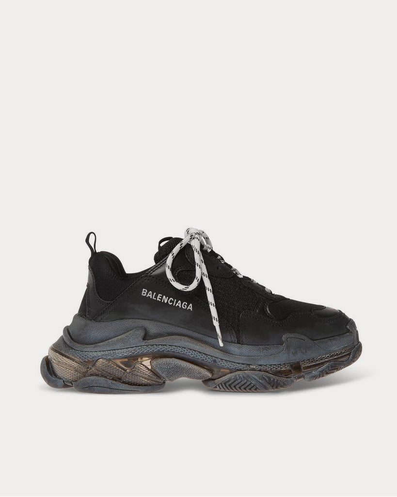 Balenciaga triple on sale s black transparent
