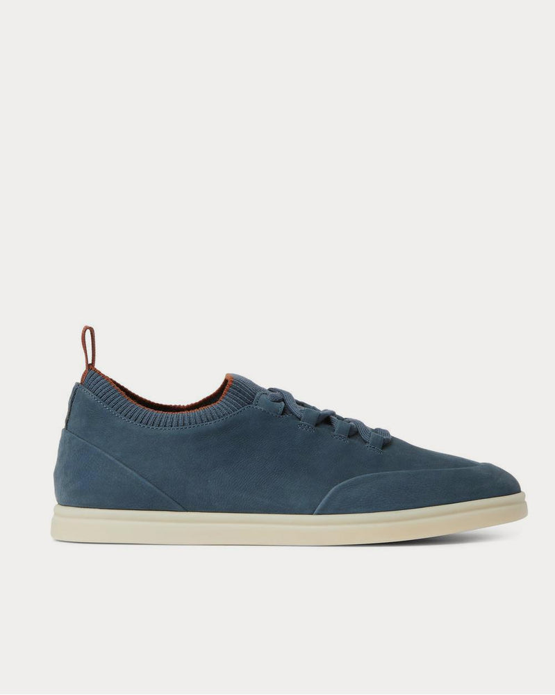 Loro Piana Soho Walk Nubuck  Blue low top sneakers - 1