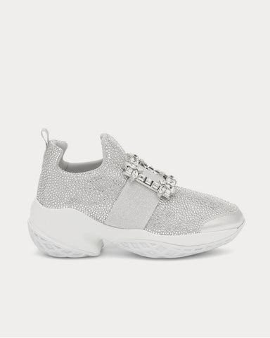 Roger Vivier Viv' Run Grey Low Top Sneakers