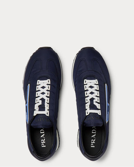 Prada Milano 70 Rubber and Leather-Trimmed Nylon  Navy low top sneakers - 6