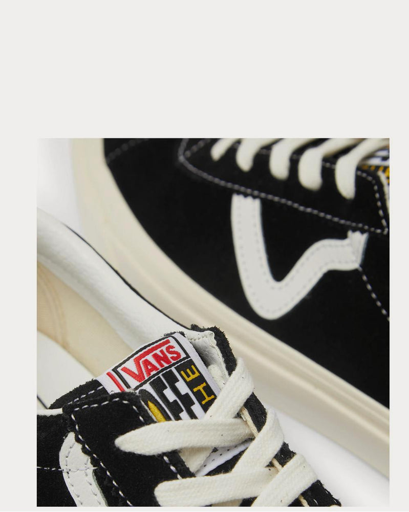 Vans UA Anaheim Factory Style 73 DX Leather-Trimmed Suede  Black low top sneakers - 4