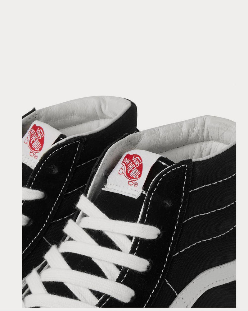 Vans OG SK8-Hi LX Leather-Trimmed Suede and Canvas High-Top  Black high top sneakers - 4