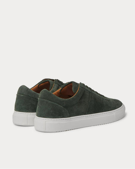 Mr P. Larry Suede  Forest green low top sneakers - 4