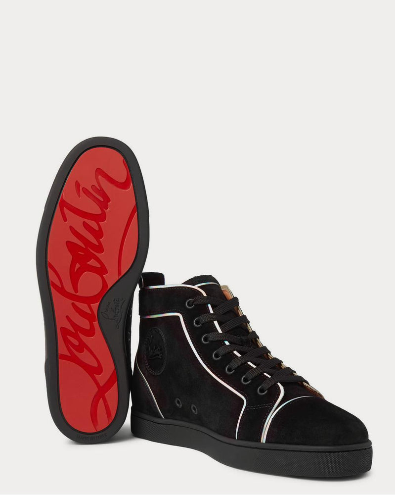 Christian Louboutin Louis Orlato Suede High-Top  Black high top sneakers - 3