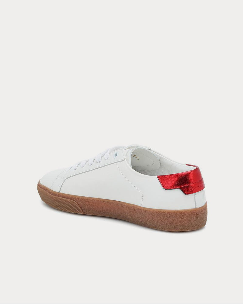 Saint Laurent Court Classic leather Blanc Optique Low Top Sneakers - 3