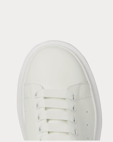 McQueen Exaggerated-Sole Leather  White low top sneakers - 5