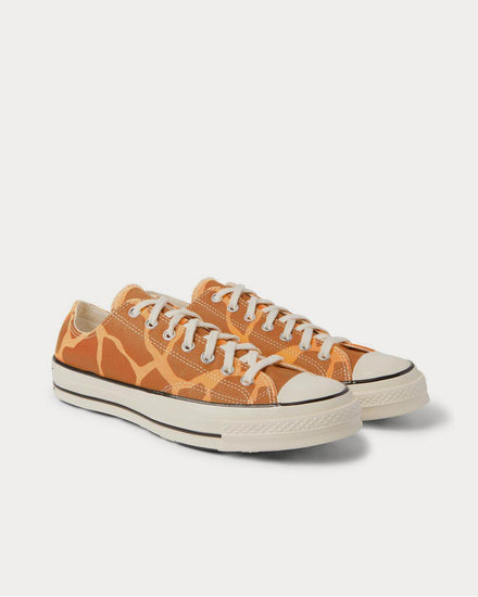 Converse Chuck 70 OX Giraffe-Print Canvas  Brown low top sneakers - 2