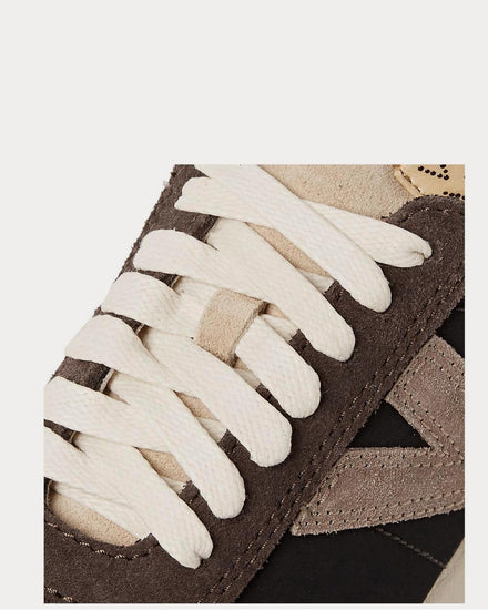 Visvim Attica Suede-Trimmed Nylon  Midnight blue low top sneakers - 5