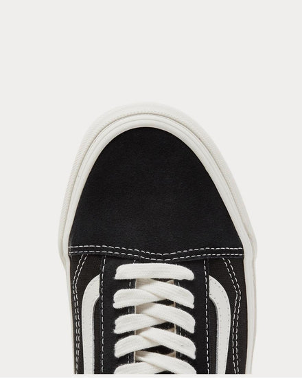Vans OG Old Skool LX Leather-Trimmed Canvas and Suede  Black low top sneakers - 5