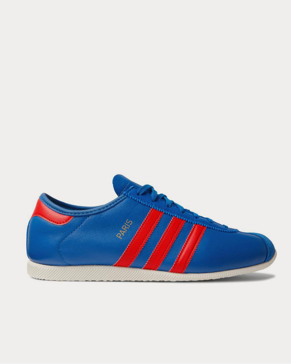 Adidas Men's Paris Suede-Trimmed Leather Blue low top sneakers