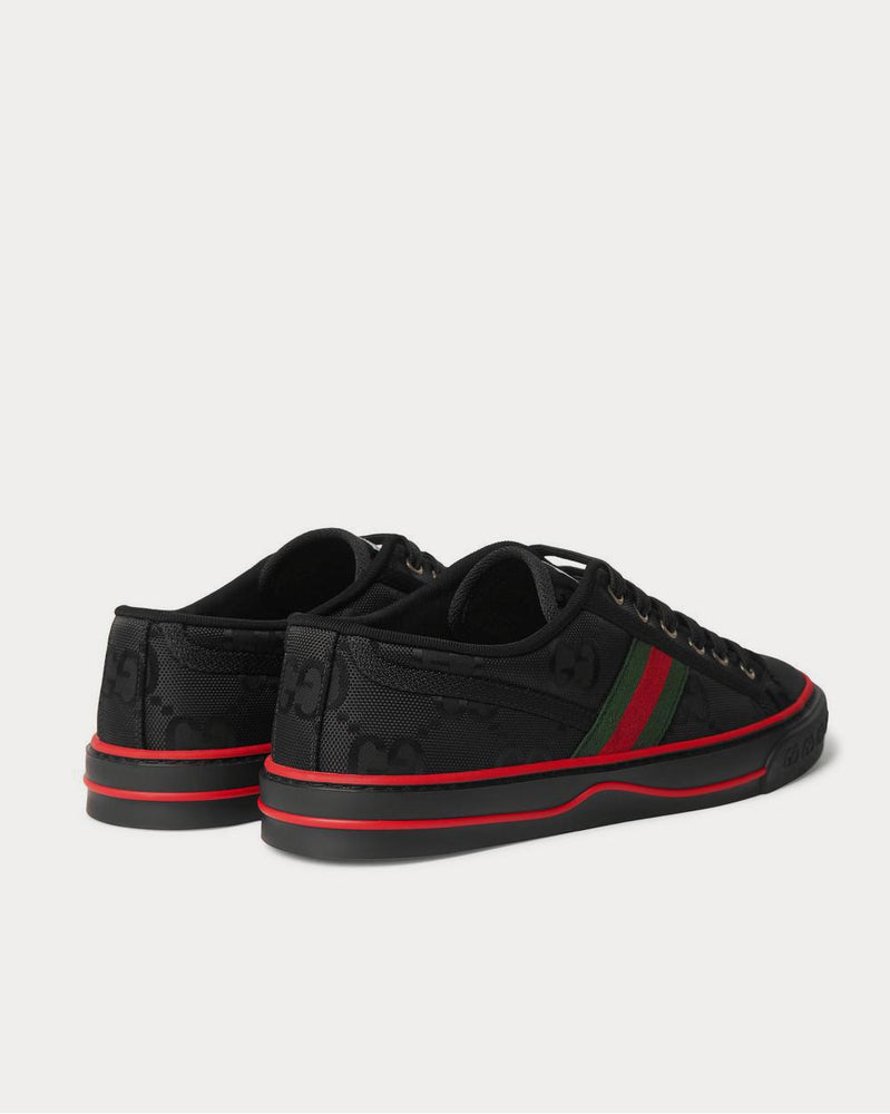 Gucci Off the Grid Webbing-Trimmed Monogrammed ECONYL Canvas  Black low top sneakers - 3