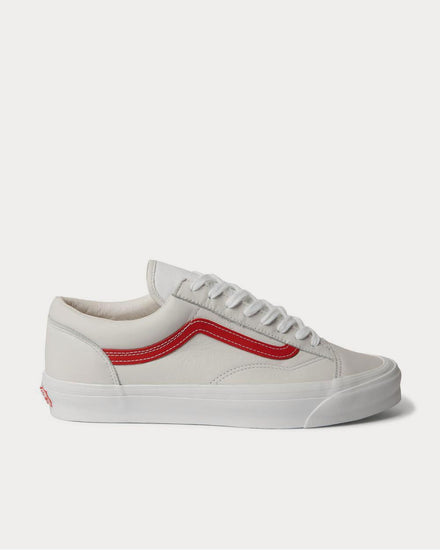 Vans OG Style 36 LX Canvas-Trimmed Leather  White low top sneakers - 1